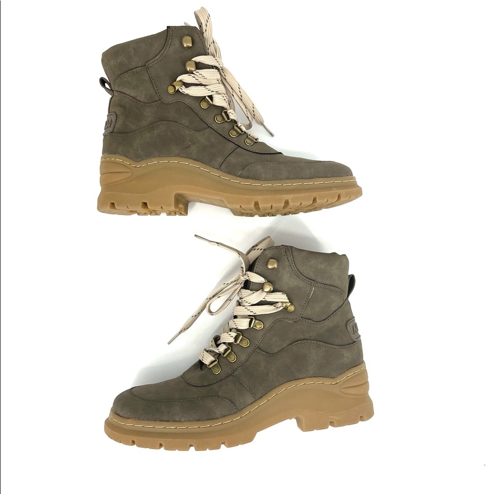 ✨ Nautica Military Green Lace Up Boots 7.5US - Picture 1 of 9